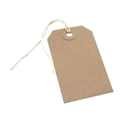 Image of Strung Tag 146x73mm Buff (1000 Pack) KF01613