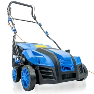 Image of Hyundai 2000W 16 / 40cm Artificial Grass Sweeper, 400mm working width, Multi Use Brush &amp; 55L Collection Bag 3 Year Warranty