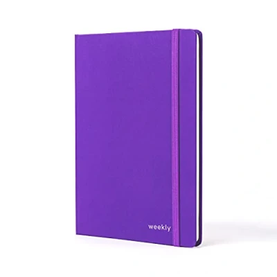 Image of Jumble and Co Moodler A5 Week to View Undated Diary Royal Mess Purple