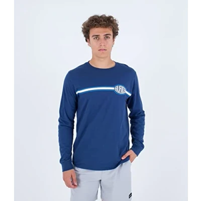 Image of Hurley Men&#039;s Evd Station Ls T Shirt, H4024, L UK