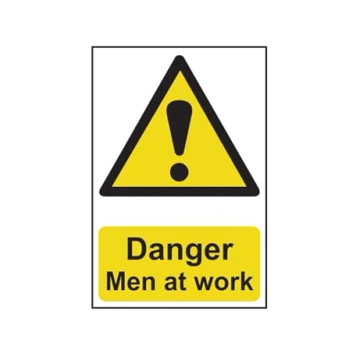 Image of Scan Danger Men At Work PVC Sign 400 x 600mm SCA4104