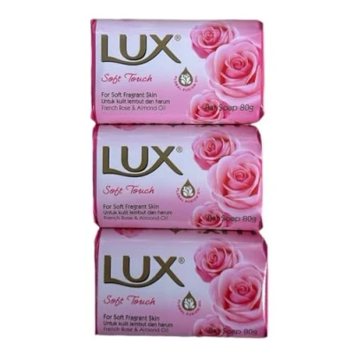 Image of LUX SOAP SOFT TOUCH FRENCH ROSE 3PK