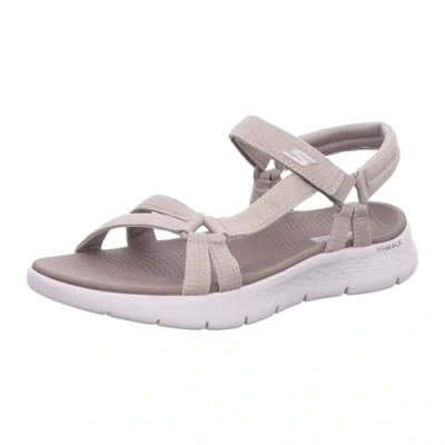 Image of Skechers Women&#039;s GO Walk Flex Sandal Sublime, Taupe Textile, 7 UK