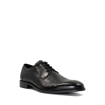Image of Dune Mens Sheath Smart Derby Shoes Size UK 11 Black Flat Heel