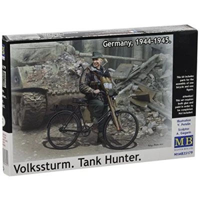 Image of Masterbox 1:35 Scale Germany 1944 1945&quot; Volkssturm Tank Hunter Construction Kit (Grey)