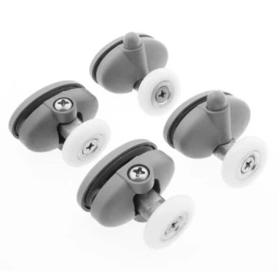 Image of ShowerPart Single Shower Door Rollers/Wheels/Runners L056 1, Wheel Diameter 23mm, Thickness 6mm, Plastic, Replacement Parts, 4X