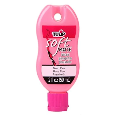 Image of Tulip Soft Fabric Paint 2oz, Matte Neon Pink, One Size