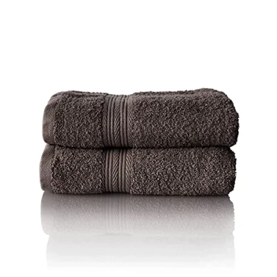 Image of Glart Premium Set of Terry Hand Towels, Colour: Anthracite, 2X Towels 50 X 100 cm