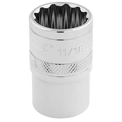 Image of Draper HI TORQ� 12 Point Socket, 1/2&quot; Sq. Dr., 11/16&quot;
