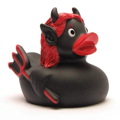 Image of Duckshop I Rubber Duck female devil black Bath