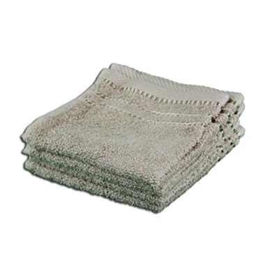 Image of Gözze Set of 4 Faceloths, Berlin, 100% Cotton, 30 x cm Beige