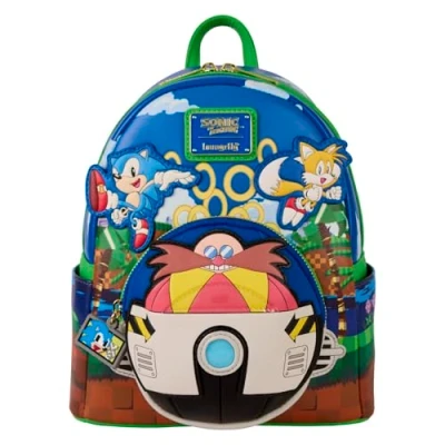 Image of Sega Sonic the Hedgehog Light Up Loungefly Mini Backpack