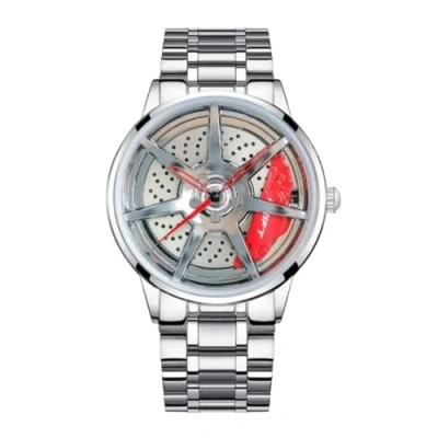 Image of DriftElement Handmade Drift Rim Watch 3D Design Stainless Steel Motorsport Men&#039;s Custom Designer Racing with Mineral Glass