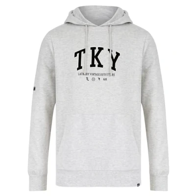 Image of Tokyo Laundry Men&#039;s Refract Motif Brushback Fleece Pullover Hooded Top
