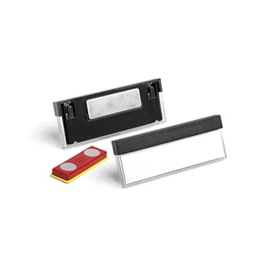 Image of Durable 850501 Select Name Badge with Magnet 17 mm x 67 Black (Pack of 25)