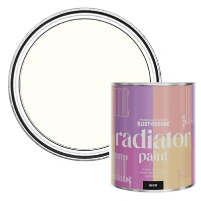 Image of Rust Oleum Pink Heat Resistant Radiator Paint in Gloss Finish Sweet Nothing 750ml