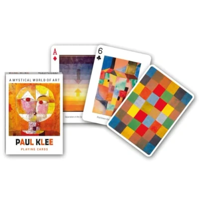 Image of Piatnik Paul Klee 1708 Playing Card Set, Blue