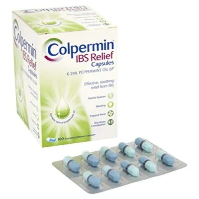 Image of Colpermin IBS Relief Peppermint Oil Capsules for Irritable Bowel Syndrome 100 Pack