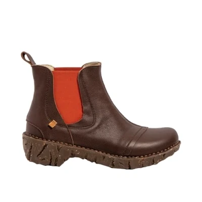 Image of El Naturalista YGGDRASIL Women&#039;s Ankle Boots, Loose Insole, Brown Sunset, 6 UK