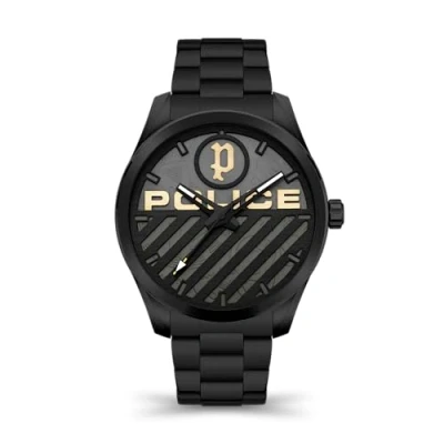 Image of Police Men Analog Quartz Watch with Leather Strap PEWJA2121403