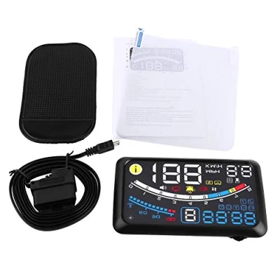 Image of KSTE Car Heads Up Display, 5.5&quot; HD OBD2 HUD Head Speed Display Over Warning Play