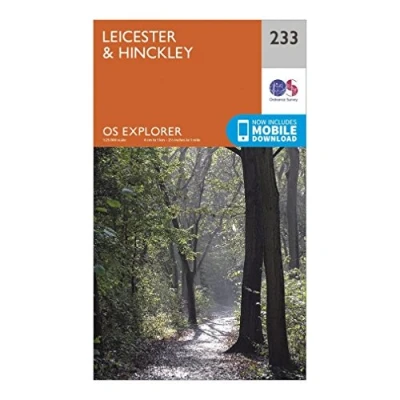 Image of Explorer 233 Leicester &amp; Hinckley Map With Digital Version