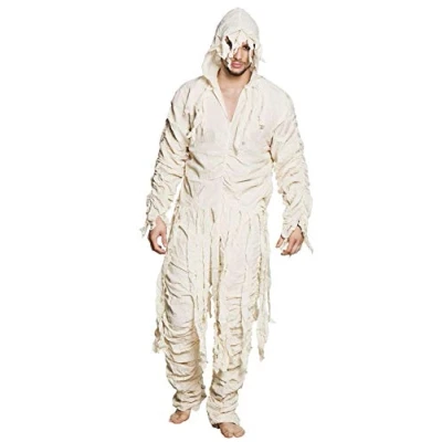 Image of Boland 10130841 Adult Mummy Costume Size 50/52, White, 50 52
