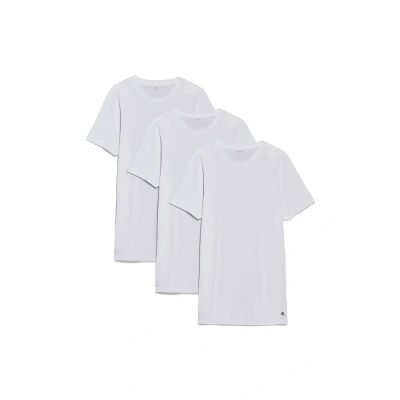 Image of Calvin Klein Underwear 3 PACK T Shirts 100% Cotton TEES Pyjama top, Men&#039;s, Size: Small, Black/white/grey heather