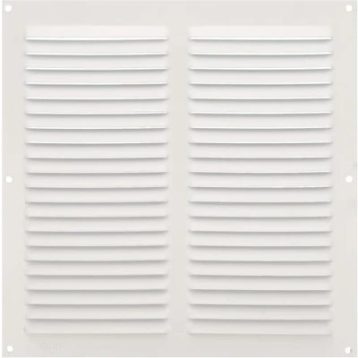 Image of Amig Square Aluminium Grille Ventilation Grills for Air Outlet Ideal Kitchen and Bathroom Ceiling Measures 250 x mm White