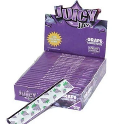 Image of Juicy Jay King Size Slim Rolling Paper Grape Box of 24