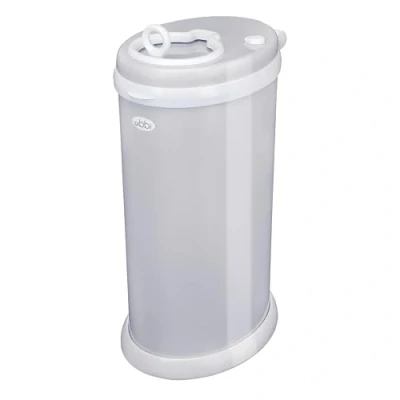 Image of Ubbi Steel Odour Locking Nappy Disposal Bin, No Special Bag Required Money Saving, Awards Winning, Modern Design Registry Must Have Grey