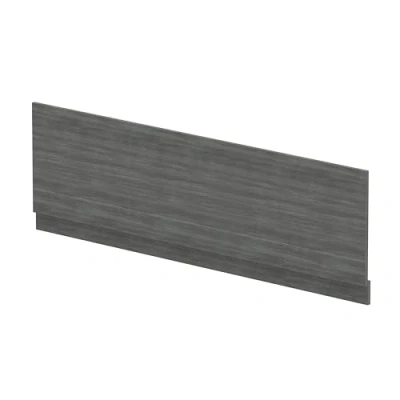 Image of 1800mm Bath MFC Front Panel &amp; Plinth Woodgrain Anthracite