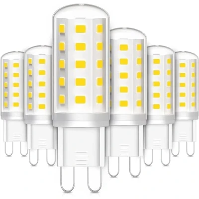 Image of LEDYA G9 LED Bulbs Cool White, 3W, 380LM, 6000K, Equivalent to 30W 40W Halogen, Not Dimmable for Lighting Decor, Chandelier, Pack of 6