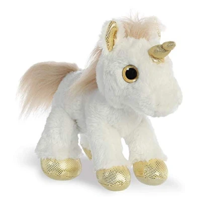 Image of Aurora, 60856, Sparkle Tales, Star Unicorn, 12In, Soft Toy, Gold, 12 Inch