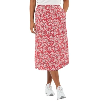 Image of Jack Wolfskin Women&#039;s Summer Meadow Skirt, Leaves Soft Pink, XS