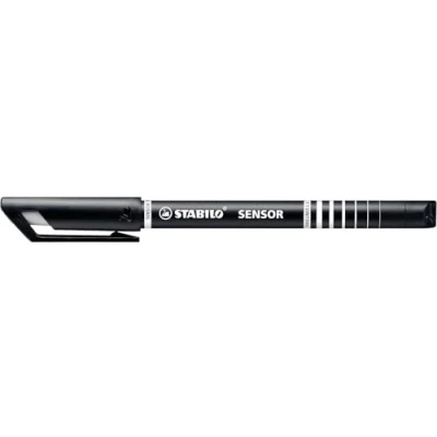 Image of Stabilo 189/46 Sensor Pen Fineliner 0.3mm Black (Pack of 3)