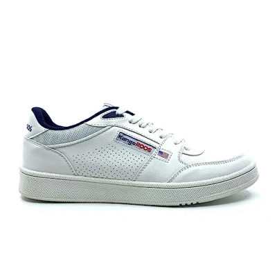 Image of KangaROOS Unisex rc Stunt Sneaker, White Dk Navy, 4 UK