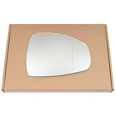 Image of Less4spares Wing Mirror Glass Right Compatible with Audi A1 2010 2018 STICK ON Driver Off Side Blind Spot