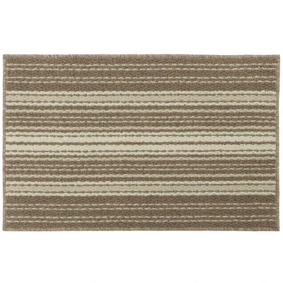 Image of JVL Hubble Machine Washable Latex Backed Doormat, 50x80cm, Caramel
