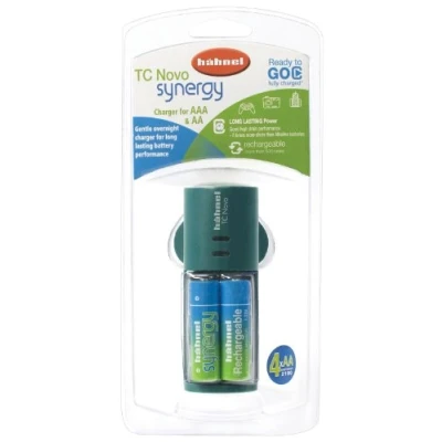 Image of Hahnel TC Novo Synergy AA &amp; AAA Battery Charger with 4x Synargy 2100 mAh Rechargeable Batteries