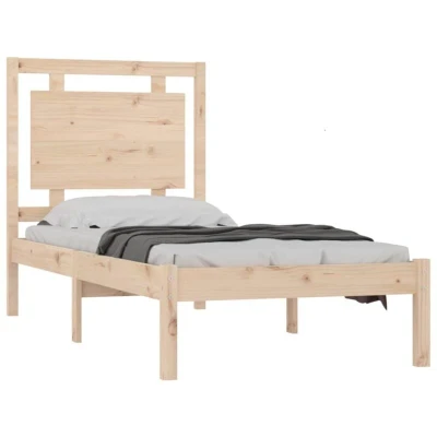 Image of vidaXL Bed Frame without Mattress 100x200 cm Solid Wood