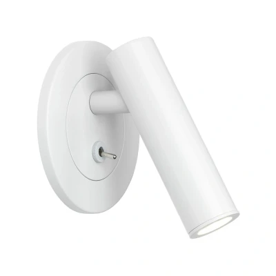 Image of Enna Recess Switched LED Matt White Reading Light Astro
