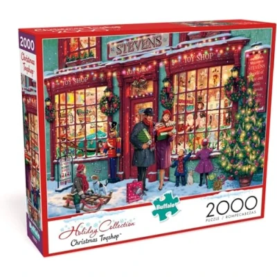 Image of Buffalo Games Christmas Toyshop 2000 Piece Jigsaw Puzzle