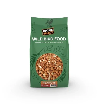 Image of Extra Select Wild Bird Peanuts: High Grade, Protein Rich, Year Round Food Peanuts Ideal for Winter Feed 12.75kg