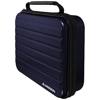 Image of Mission Darts W245 ABS 4 Case with Metallic ABS, Dark Blue