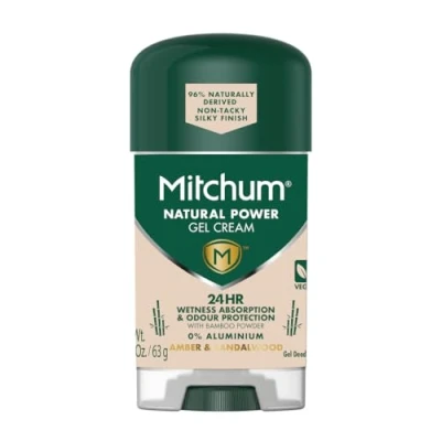 Image of Mitchum Natural Power Gel Cream Amber And Sandalwood
