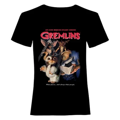 Image of Gremlins Homeage Style Adults Black T Shirt XX Large