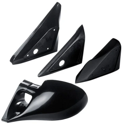 Image of AUTO STYLE Set mirror base plates compatible with BMW 3 Series E46 1998 2005 Sedan/Touring