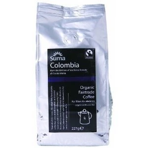 Image of Suma Fairtrade Organic Ground Colombia Coffee 227 g (Pack of 6)