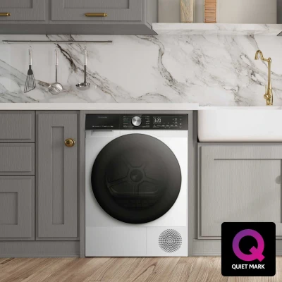 Image of Hisense 5 Series DH5S102BW 60cm Freestanding 10KG Heatpump Front Load Tumble Dryer with WiFi Enabled 17 Programmes Auto dry Steam Refresh Allergy Care White A+++ Rated